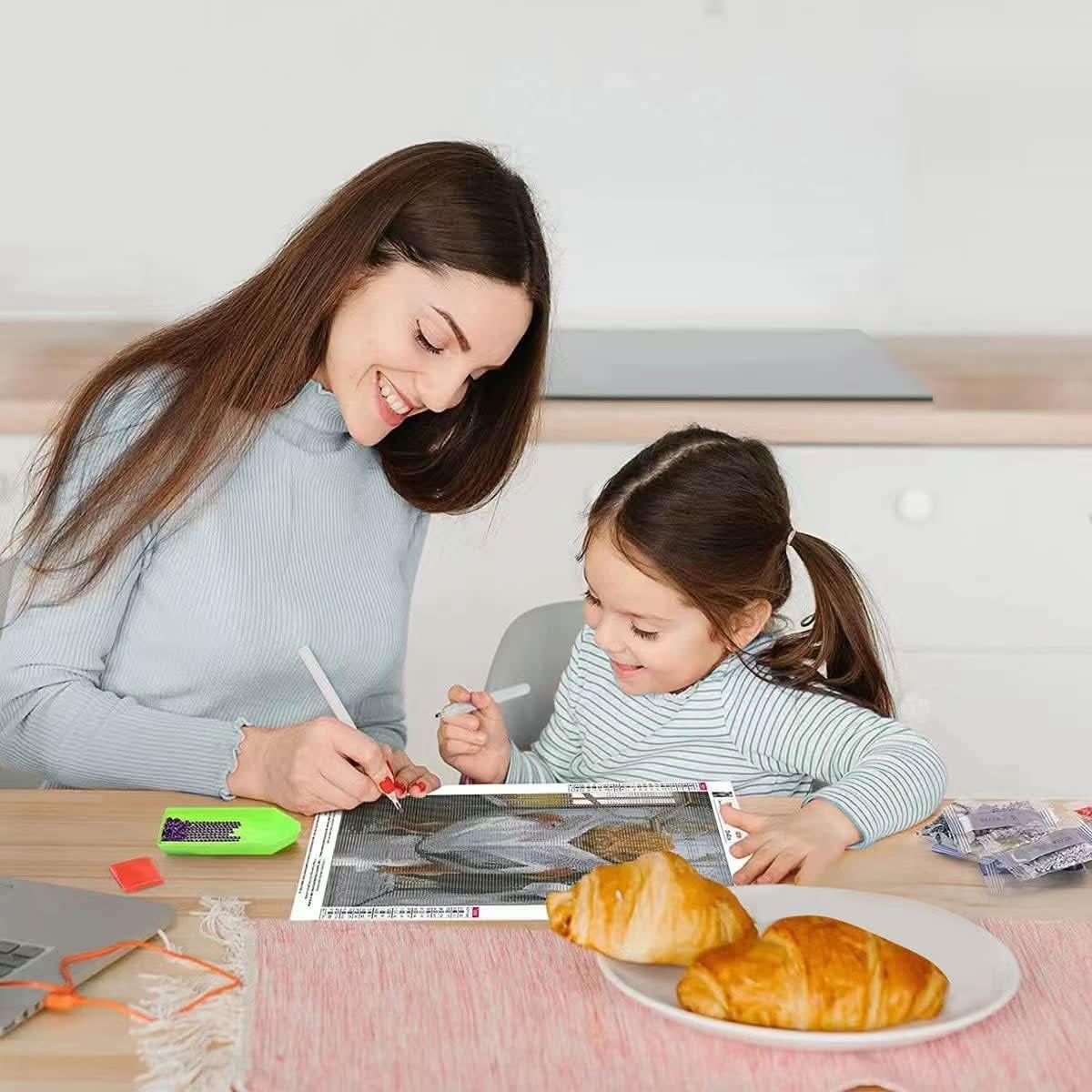 Forest Cottage - Diamond Canvas