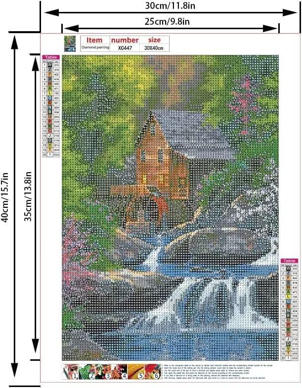 Forest Cottage - Diamond Canvas