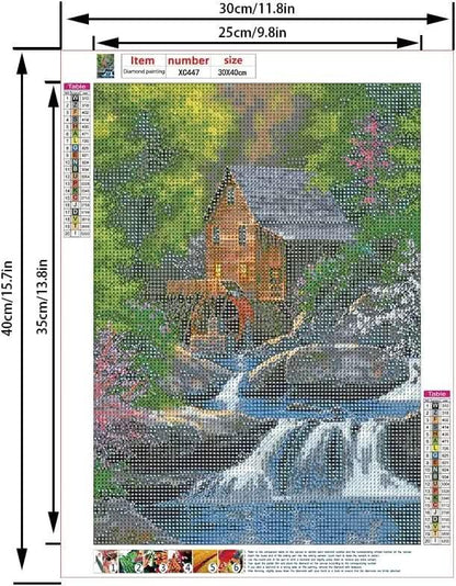 Forest Cottage - Diamond Canvas