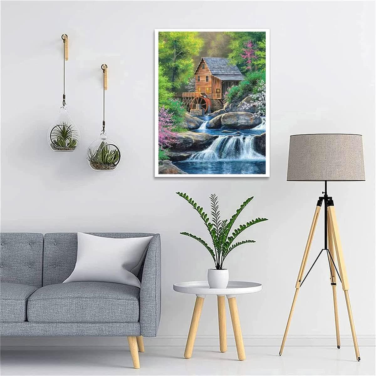 Forest Cottage - Diamond Canvas