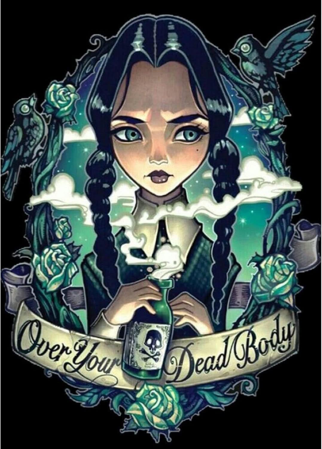 Wednesday - Over Your Dead Body - Diamond Canvas